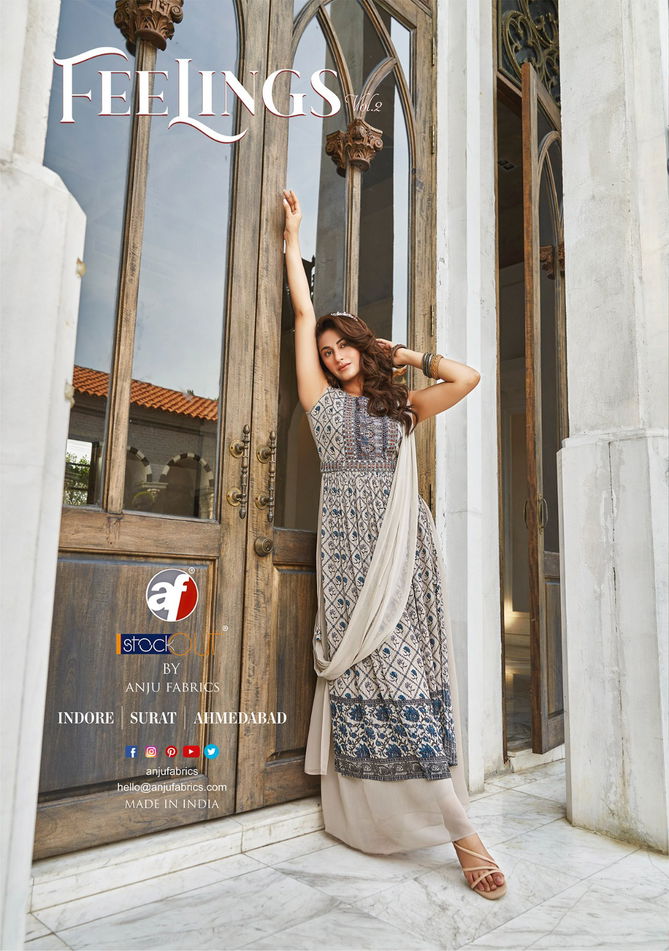 Feelings Vol 2 By AF Georgette Designer Readymade Suits Wholesale Shop In Surat